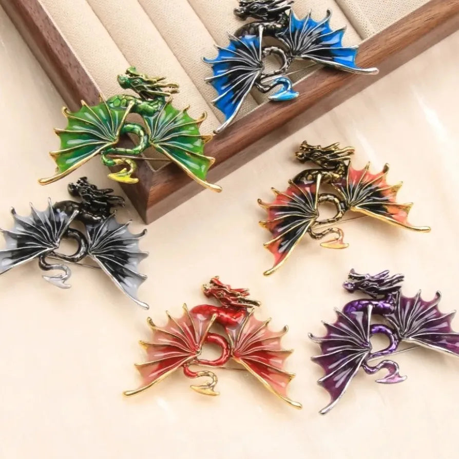 Luxury Dragon Brooch Wedding Gift for Men & Women Classic Style