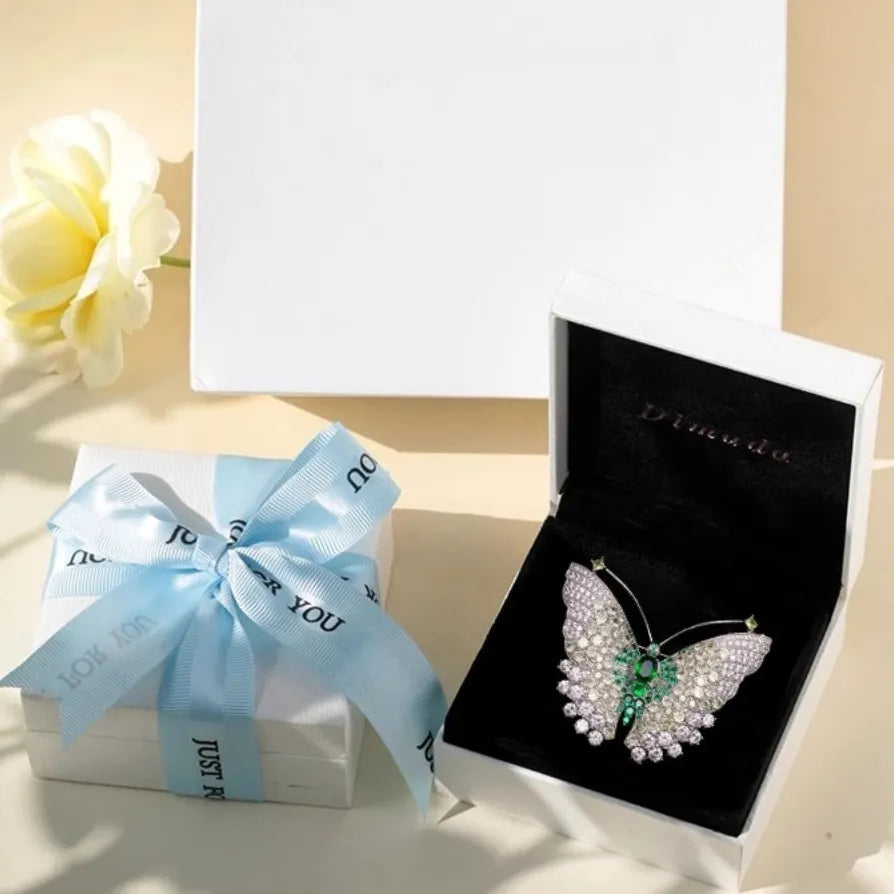 Luxury Butterfly Insect Brooch Pin Elegant Jewelry Gift for Women