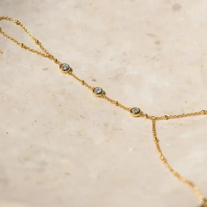Dainty Adjustable Zircon Chain Bracelet for Women Gold Silver Jewelry Gift