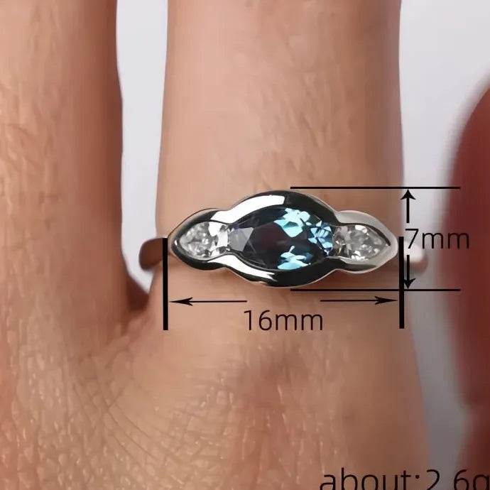 Women’s Geometric Brass Ring with Bright Cubic Zirconia Wedding Band Jewelry