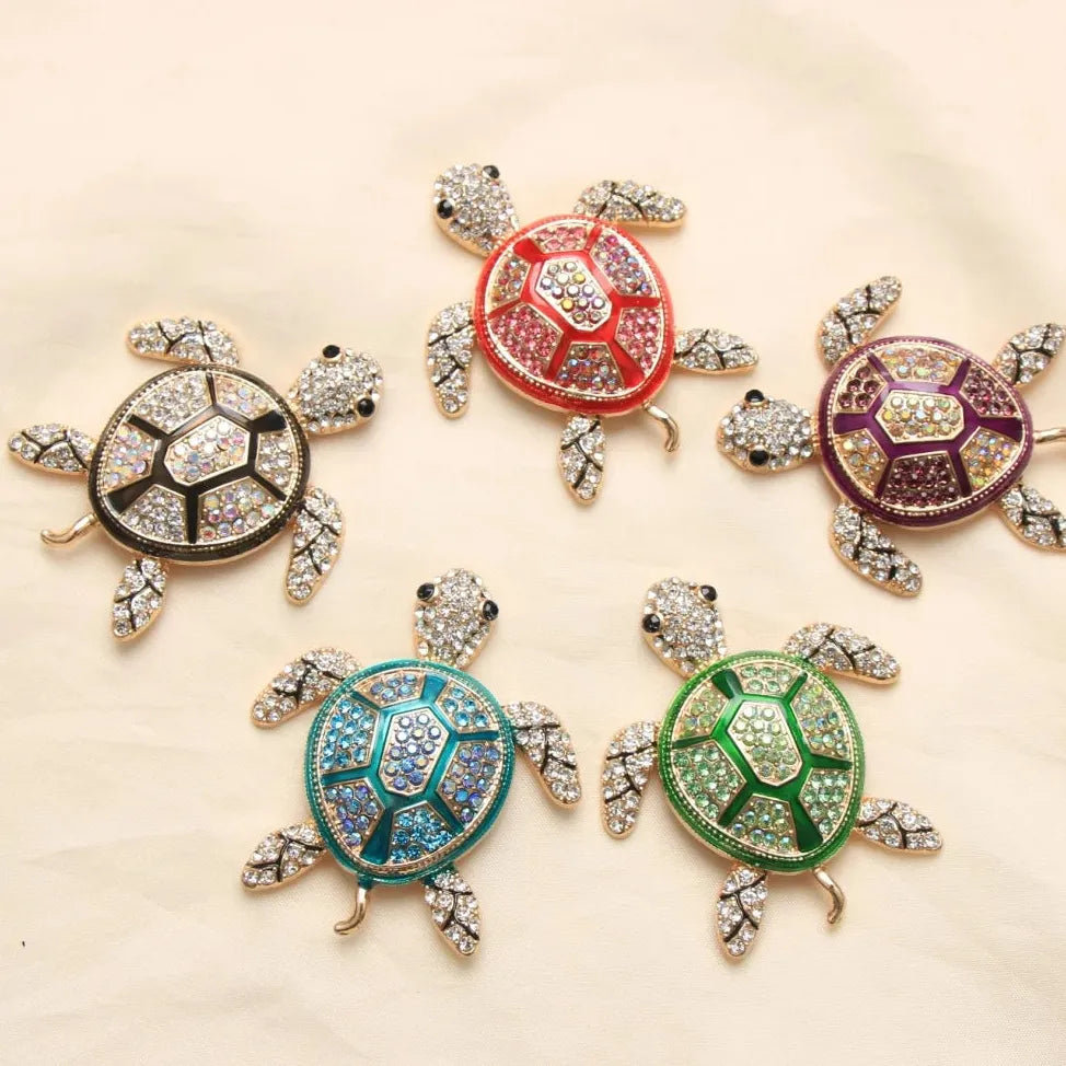 Classic Luxury Turtle Brooch for Men & Women Elegant Gift Accessory