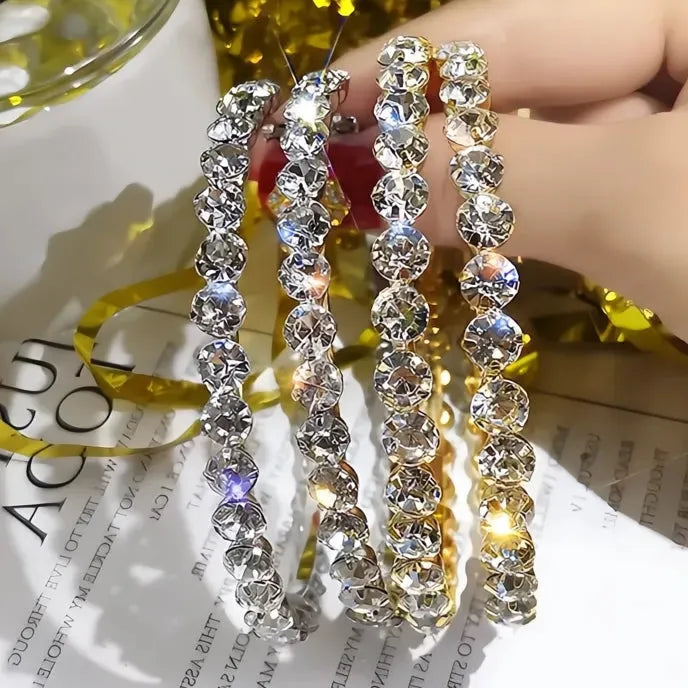 Big Hoop Earrings for Women with Round Cubic Zirconia Rhinestone Sparkling Fashion Jewelry