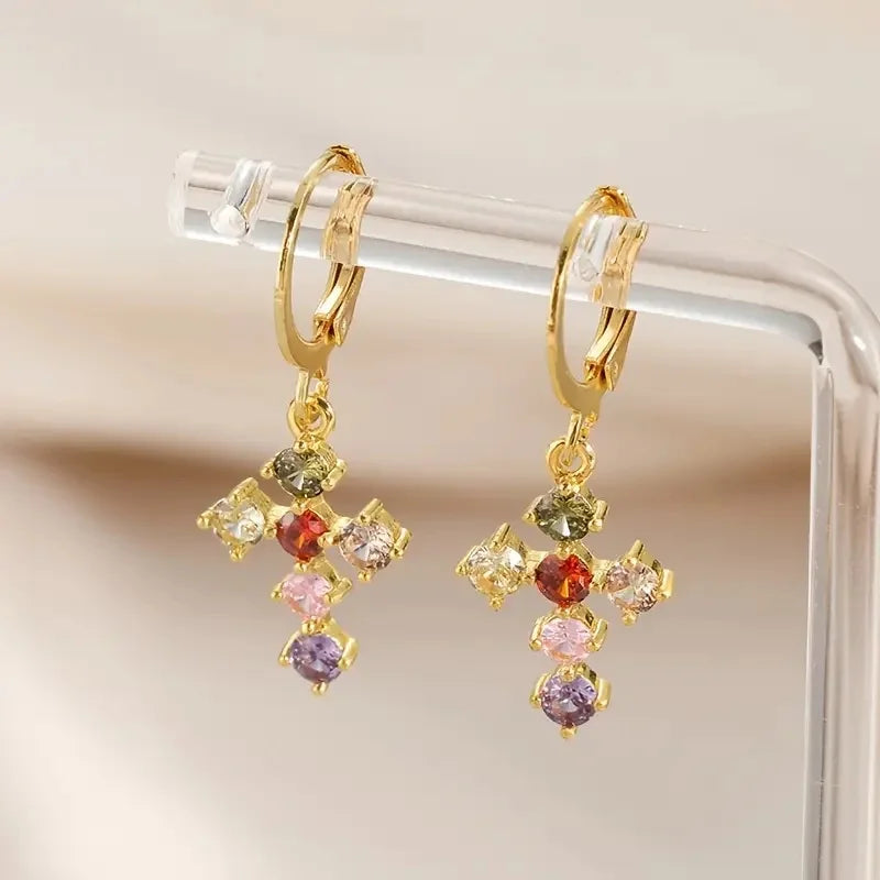 1 Pair Bohemian Style Copper Drop Earrings for Women’s Daily Wear