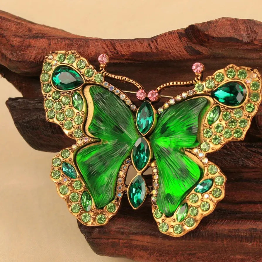 Luxury Classic Butterfly Brooch Pin Jewelry Gift for Women Men
