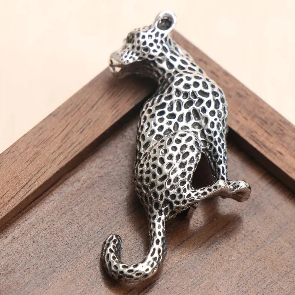 Vintage Leopard-Print Brooch for Men & Women Wedding Gift Accessory