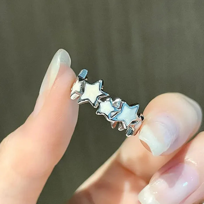 2024 Gothic Star Cocktail Ring Unisex Punk Cross Jewelry Gift