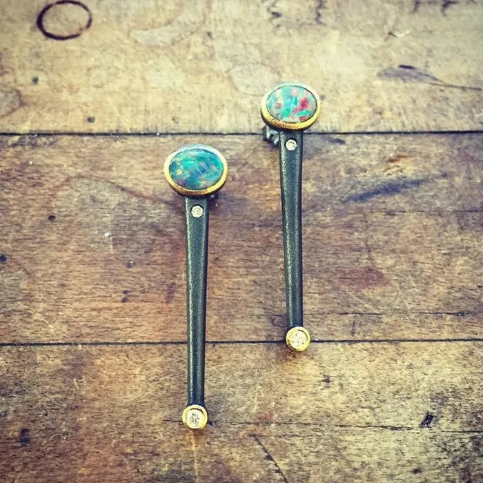 Vintage Green Australian Treasure Zinc Alloy Drop Earrings for Women