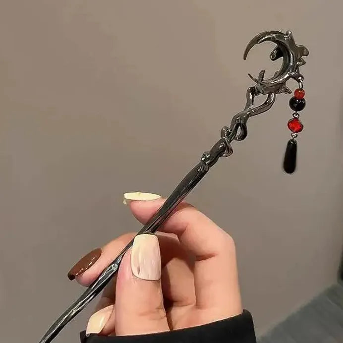 2024 Chinese Style Butterfly Flower Tassel Zinc Alloy Hair Stick for Women