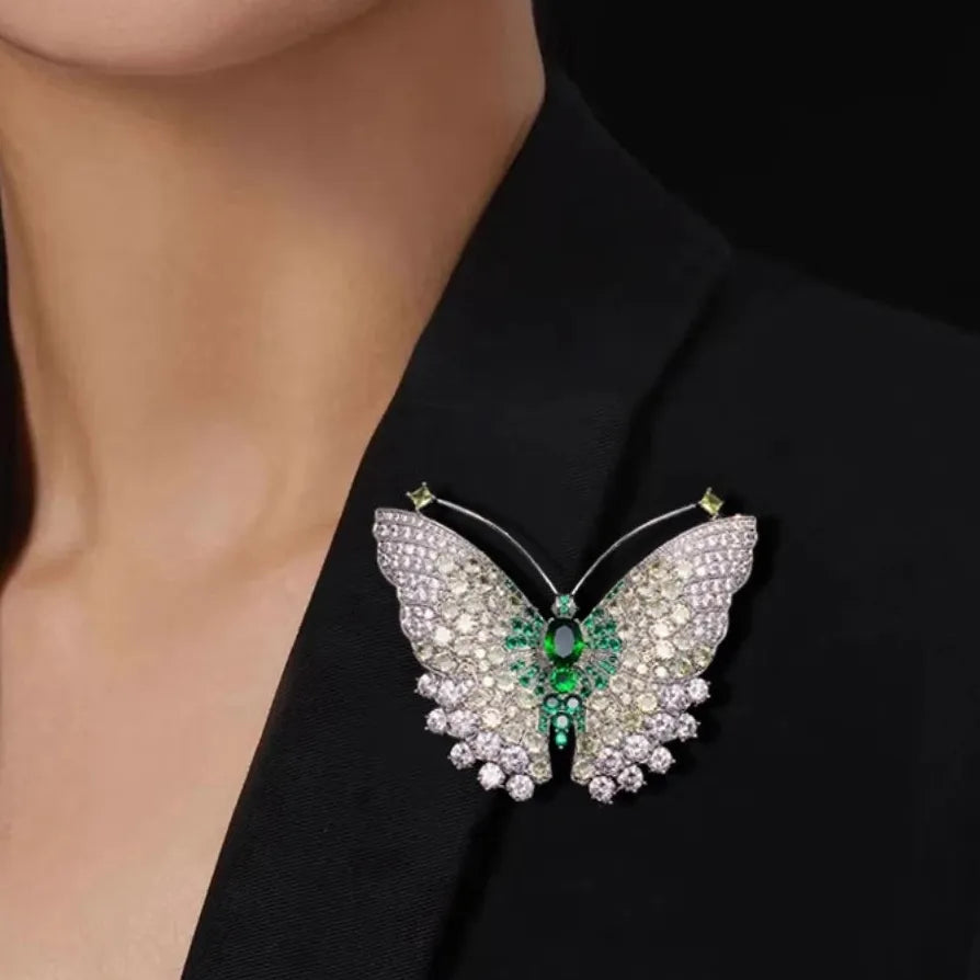 Luxury Butterfly Insect Brooch Pin Elegant Jewelry Gift for Women