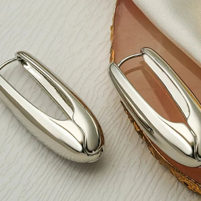 Women's Stainless Steel Geometric Drop Earrings Korean Y2K Luxury Jewelry