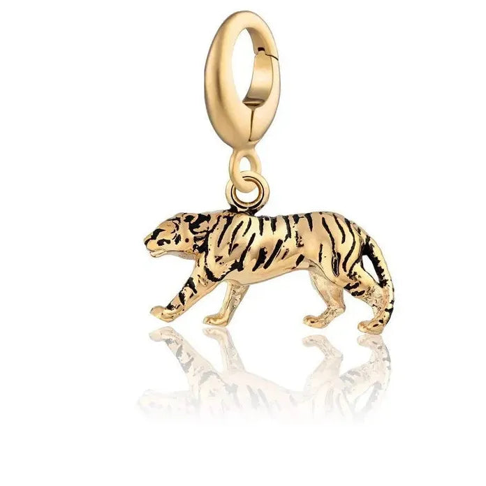 Gold Plated Stainless Steel Geometric Animal Charm Pendant Necklace Trendy Jewelry