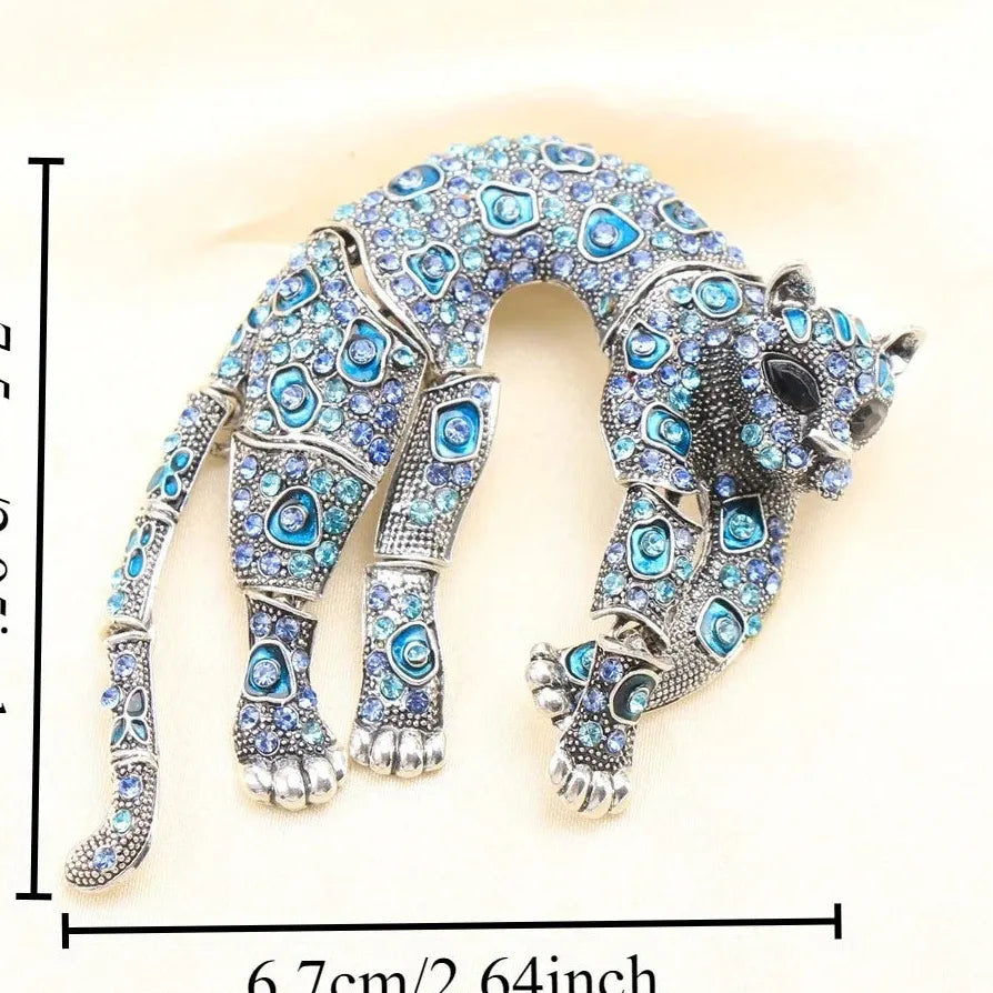 Luxury Leopard Design Classic Brooch Pin for Women and Men