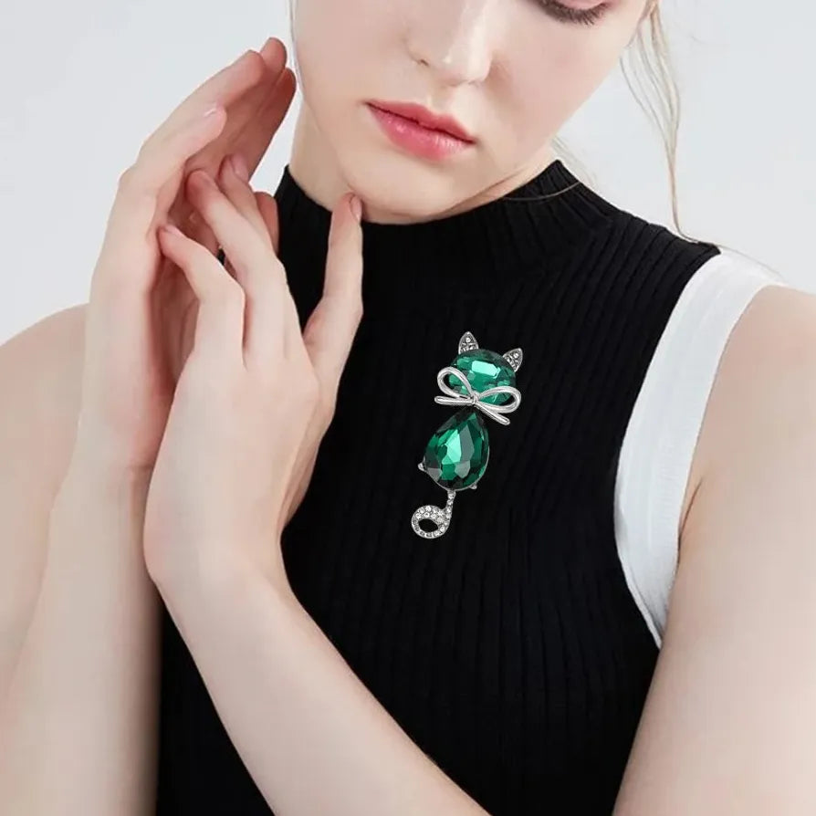 Classic Luxury Bow Brooch for Women Men Elegant Jewelry Gift