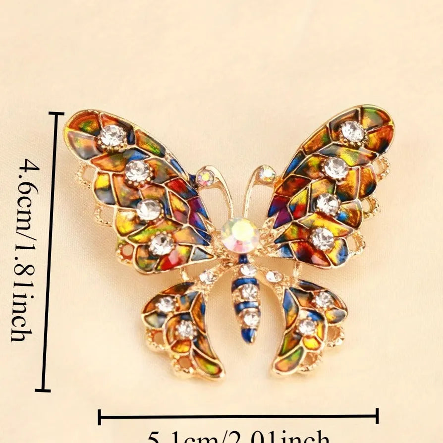Elegant Luxury Butterfly Brooch Pin Jewelry Gift for Women
