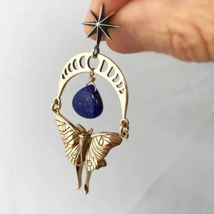 Gothic Bat Drop Earrings Zinc Alloy Bohemian Pendant Halloween Jewelry Gift