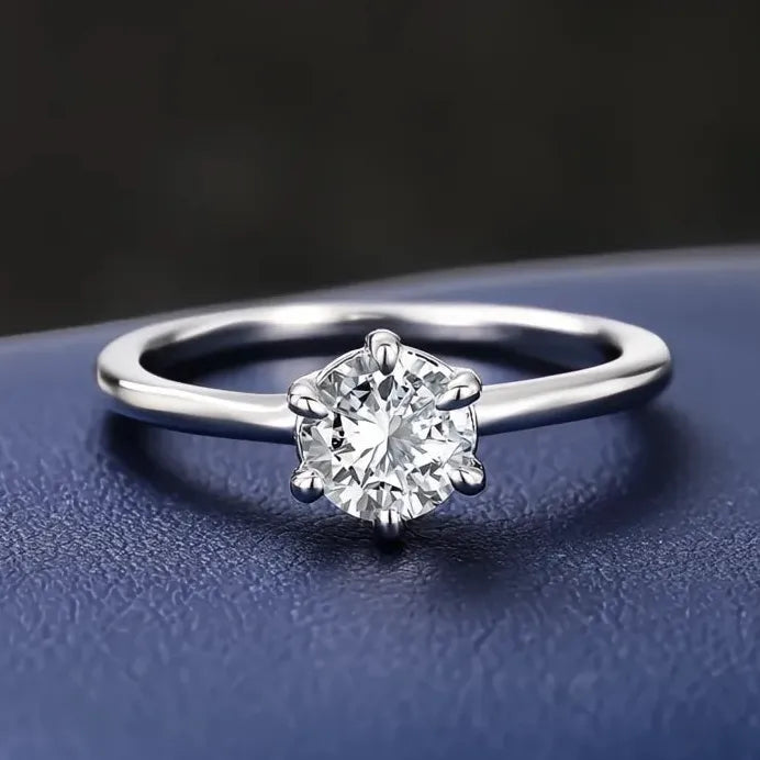 Elegant Cubic Zirconia Engagement Wedding Rings 5-6.5MM for Women