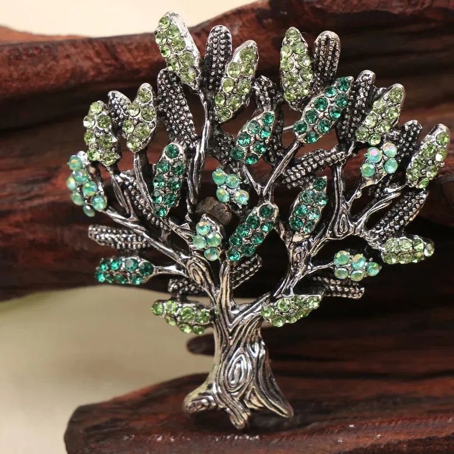 Luxury Classic Money Tree Brooch Elegant Gift for Men and Women