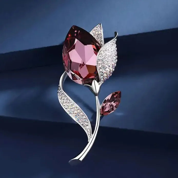Classic Floral Brooch Wedding Gift Accessory for Men & Women