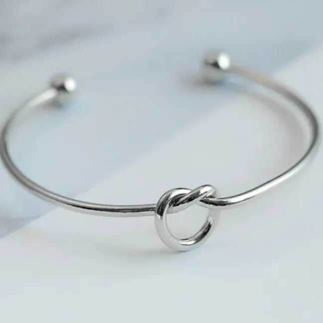 Gold Geometric Stainless Steel Adjustable Cuff Bracelet Women's Jewelry