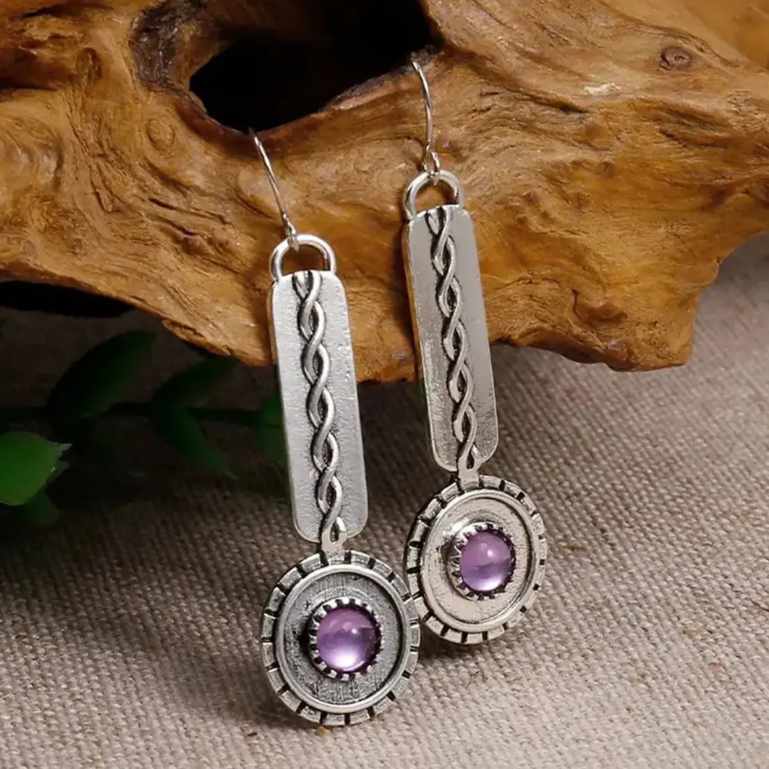Handmade Punk Pendant Earrings for Women Zinc Alloy Simple Cool Jewelry
