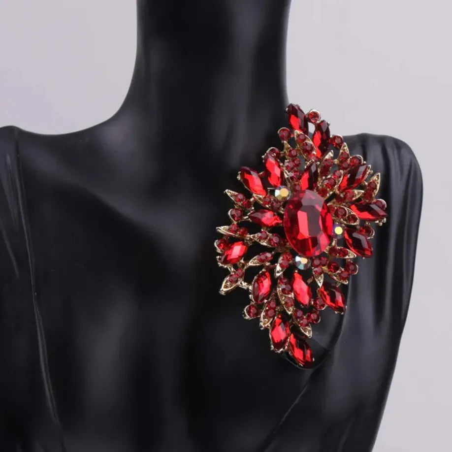Classic Floral Brooch for Men & Women Wedding Party Gift Accessory
