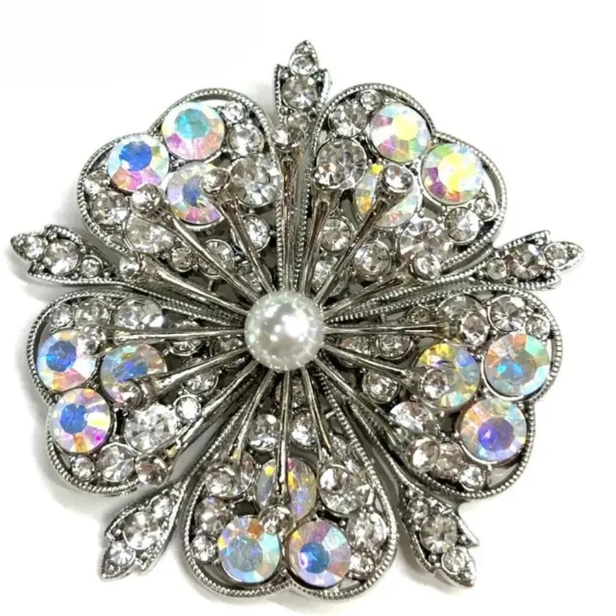 Luxury Floral Brooch for Men & Women Wedding Party Gift Accessory