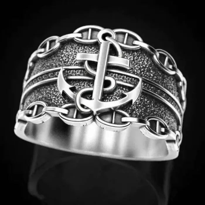 Men's Zinc Alloy Punk Hip Hop Ring European American Creative Personality Style
