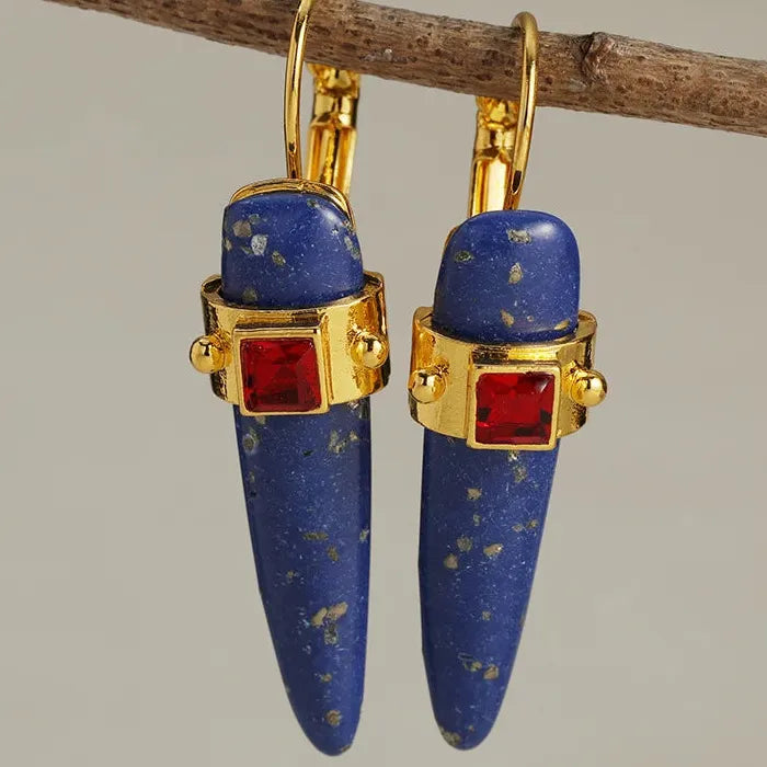 Men's Punk Hip-Hop Zinc Alloy Drop Earrings Stylish Daily Wear Jewelry