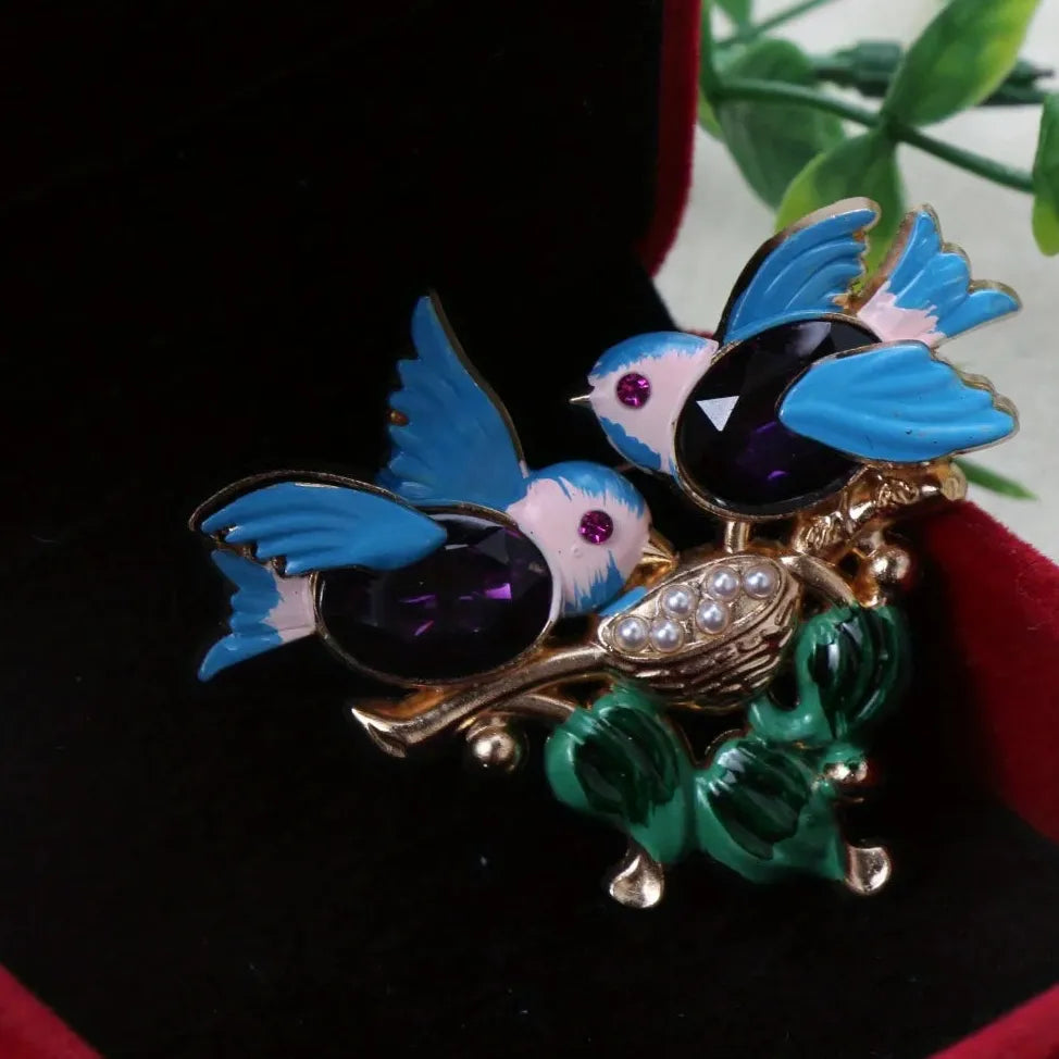 Luxury Magpie Bird Brooch for Men and Women Classic Style Gift