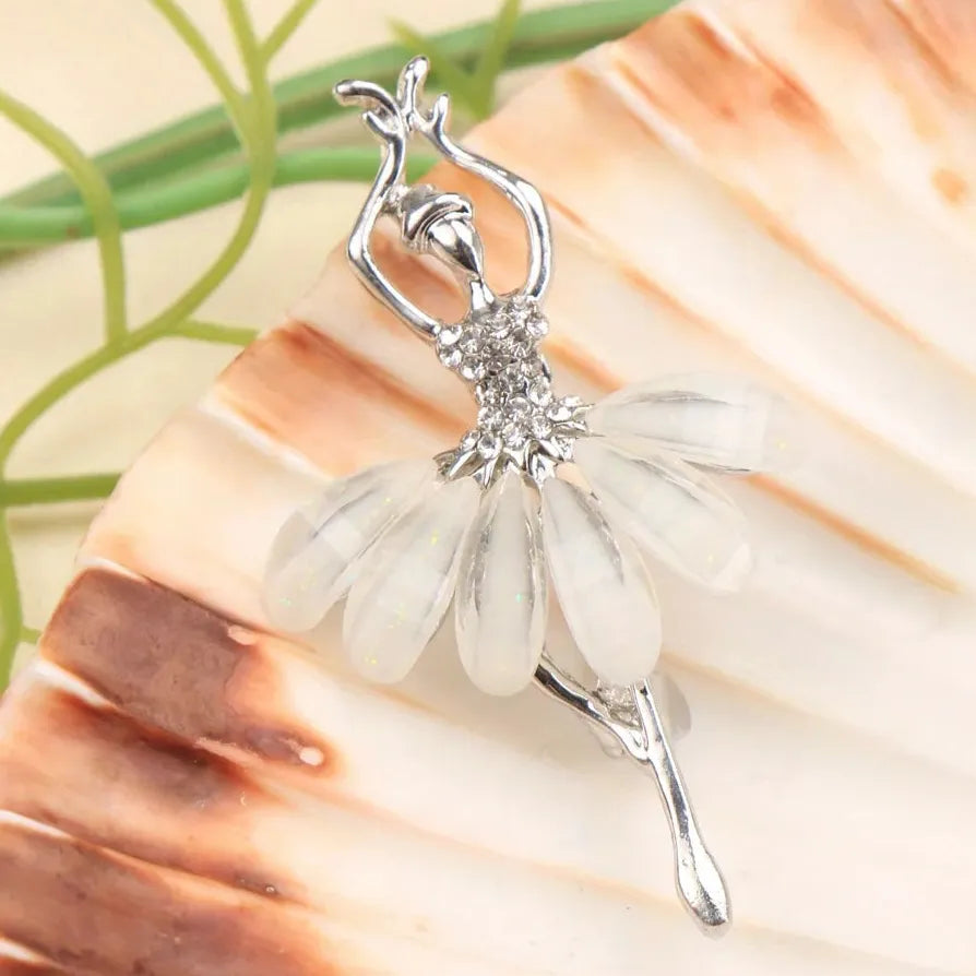 Luxury Classic Ballerina Brooch Jewelry Gift for Women and Men