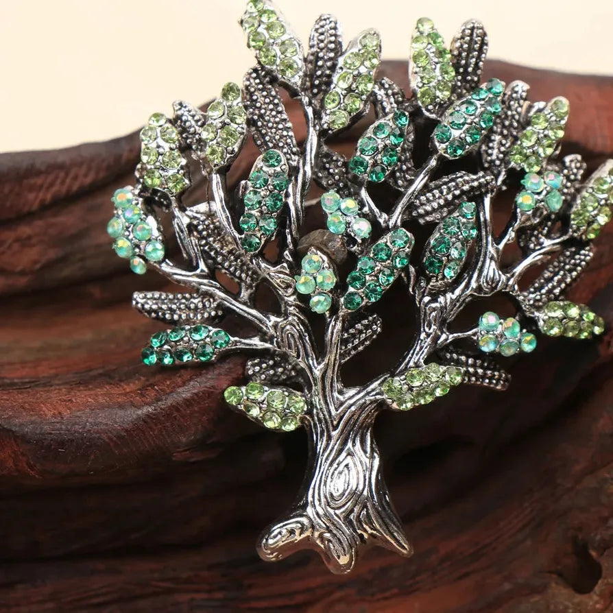 Luxury Classic Money Tree Brooch Elegant Gift for Men and Women