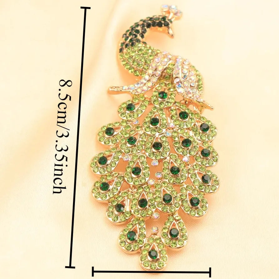 Vintage Peacock Phoenix Brooch Elegant Gift for Men and Women