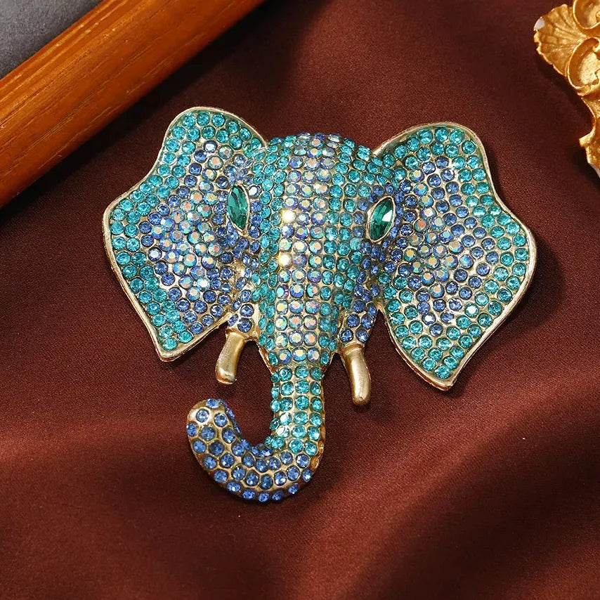 Classic Elephant Brooch Wedding Gift for Women and Men Stylish Accessory