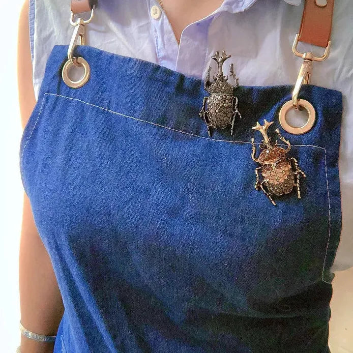 Luxury Insect Brooches Cicada Beetle Bee Mantis Pin for Women