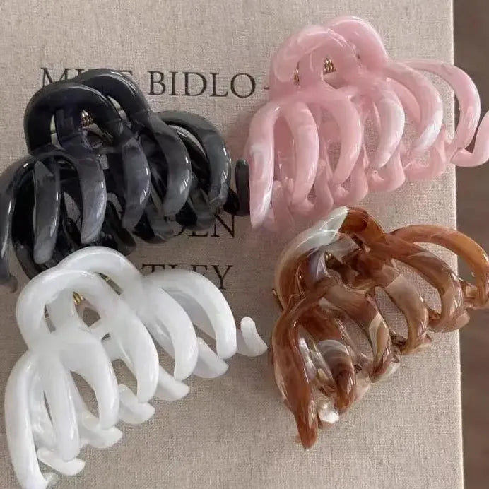 2025 Acetate Pumpkin Hair Claw Clip for Women Stylish Hair Accessory