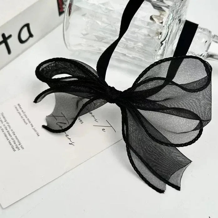Adjustable Black Lace Bow Choker Necklace Elegant Romantic Jewelry Gift
