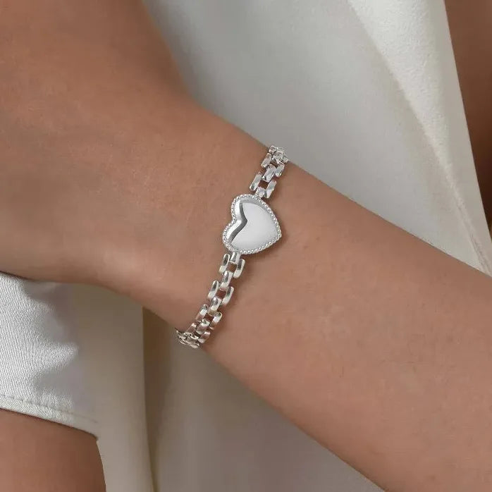 Stainless Steel Hollow Link Chain Bracelet for Women Vintage Gold Watch Band Charm Jewelry