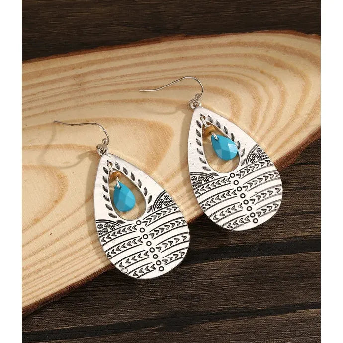 Retro Creative Imitation Crystal Drop Earrings for Women Girls Fashion Jewelry