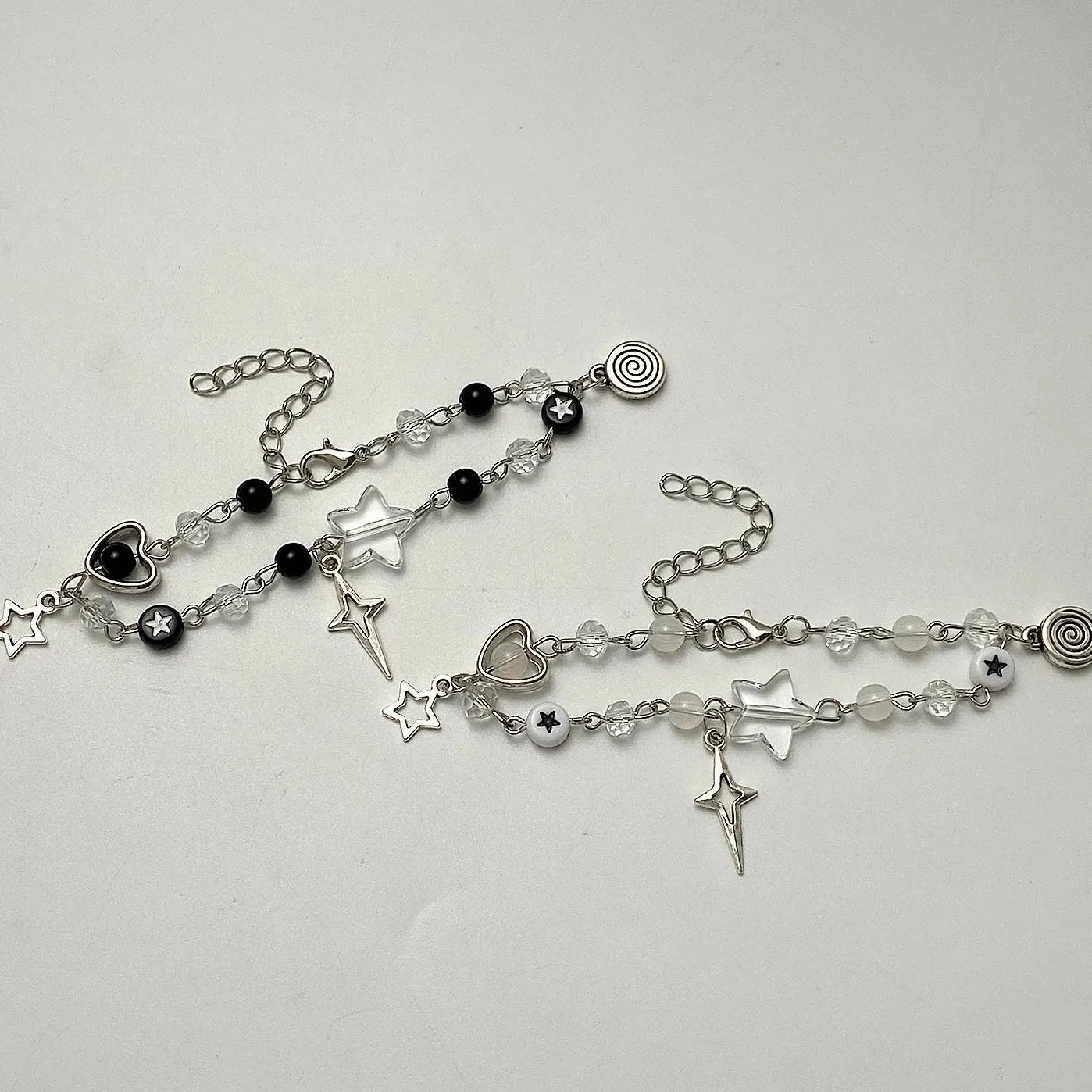 Y2K Couple Bracelets TV Girl Matching Beads Friends Jewelry Gift Trendy Chain