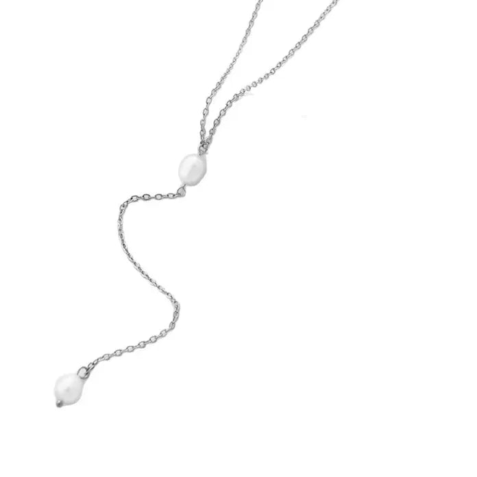 2025 Imitation Pearl Long Tassel Pendant Necklace for Women Gift Chain