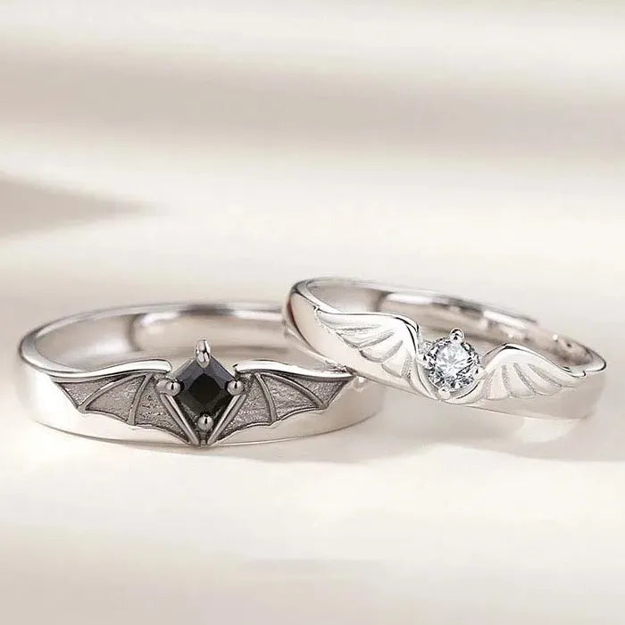 2Pcs Adjustable Astronaut Planet Rings for Women Men Trendy Jewelry