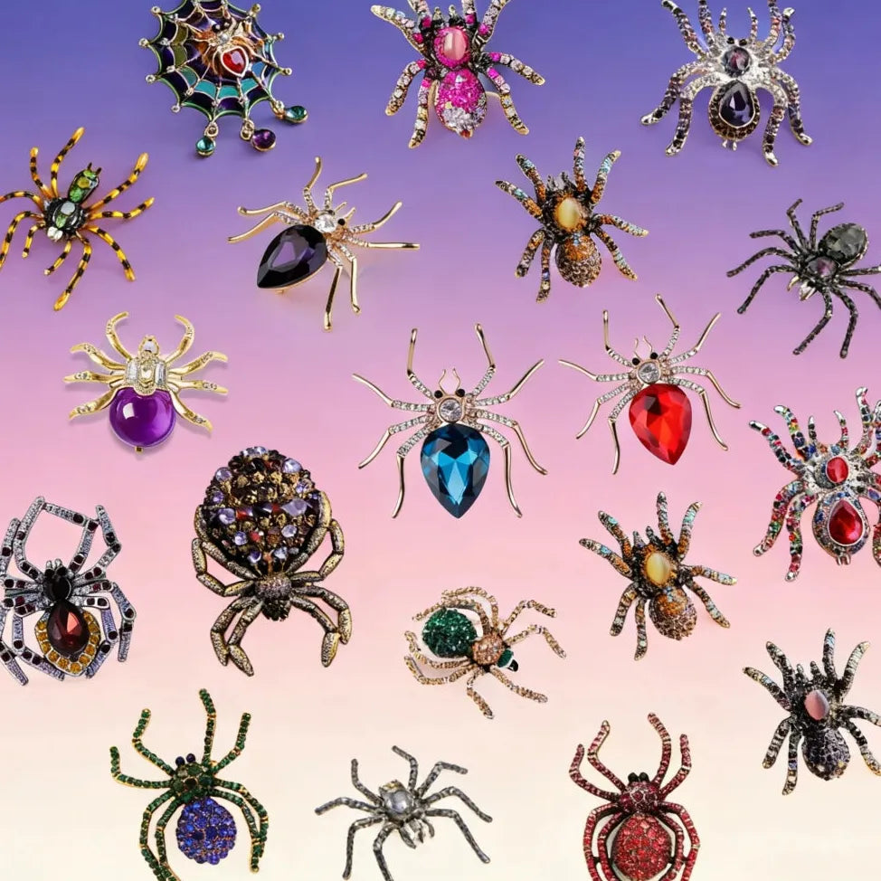 Luxury Elegant Spider Brooch for Women and Men Gift Accessory