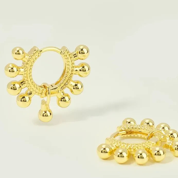 Modern Gold Color Metal Geometric Drop Earrings for Women Statement Jewelry