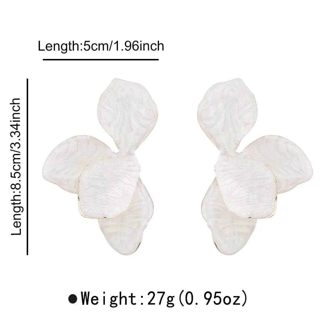 Vintage Plant Drop Earrings for Women Large Holiday Jewelry Natural Style
