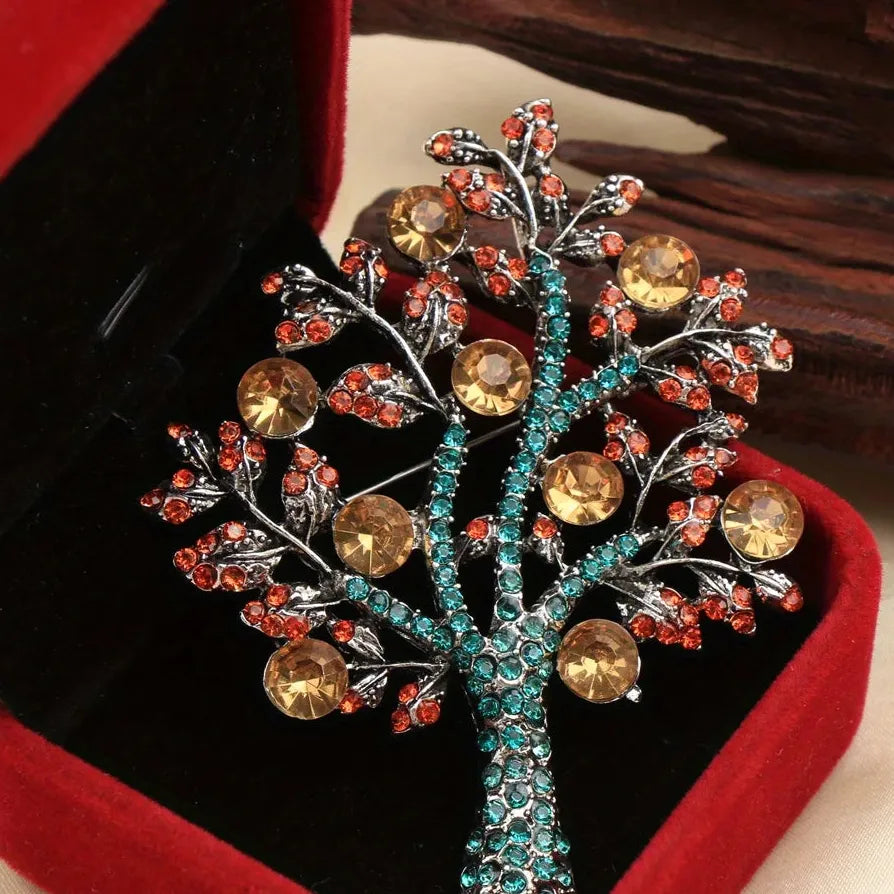 Classic Luxury Money Tree Brooch Wedding Gift for Men and Women