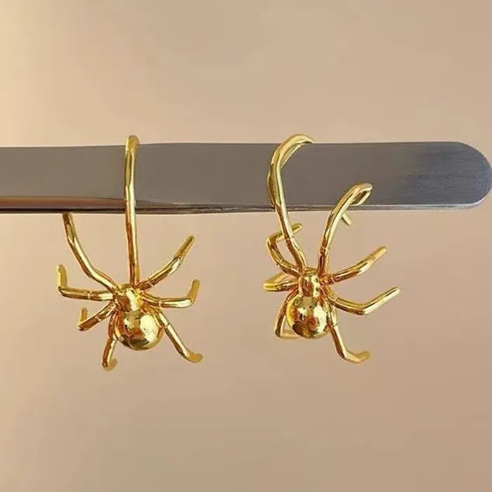 Vintage Gothic Spider Drop Earrings for Women Zinc Alloy Punk Jewelry Gift