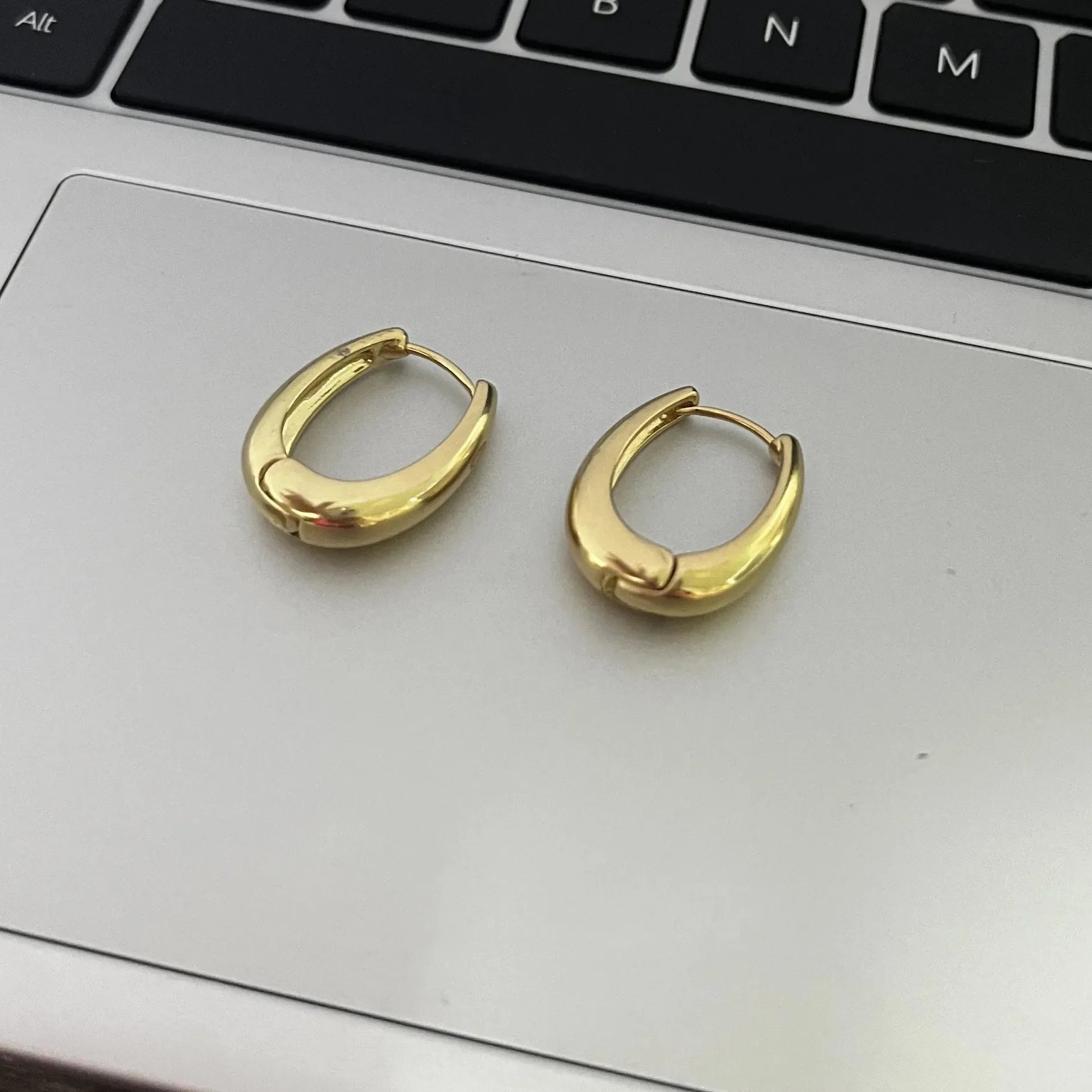Geometry Water Drop Earrings for Women Punk Gold Statement Fashion Jewelry