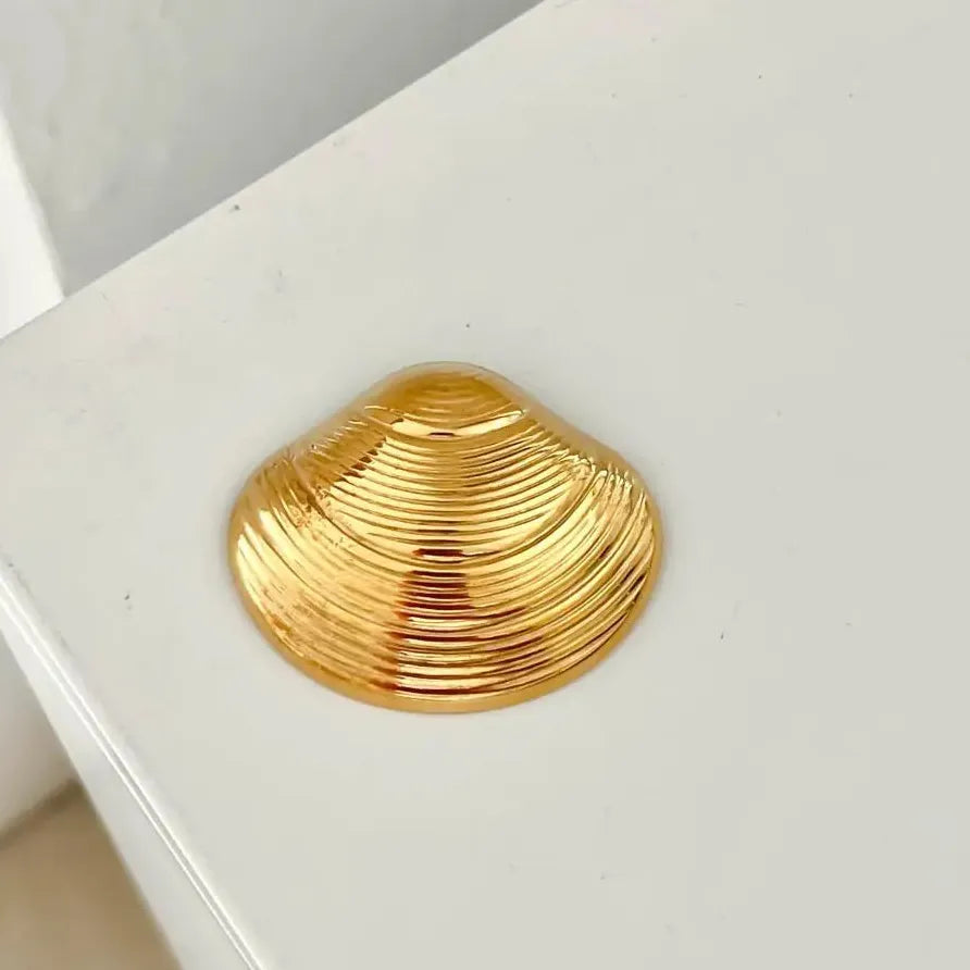 18K Gold Color Geometric Stainless Steel Brooch Pin for Women Jewelry