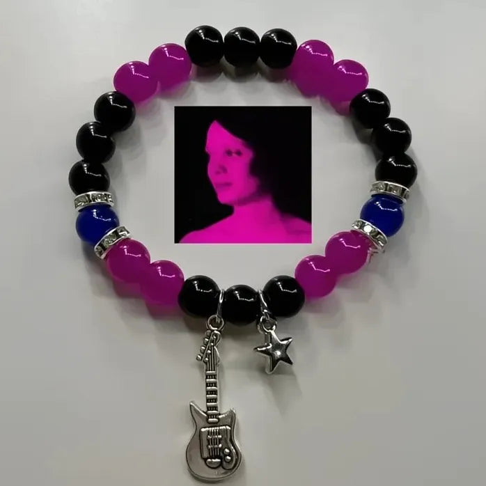 2Pcs Acrylic Couple Beads Bracelets Matching Friends TV Girl Gift