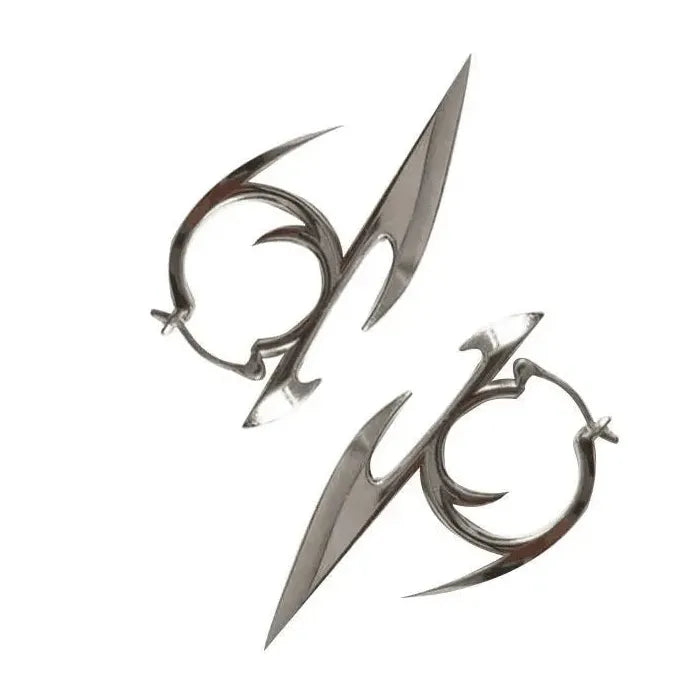2024 Mechanical Copper Alloy Cyberpunk Geometric Earrings Unisex Gift